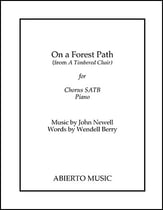 On a Forest Path SATB choral sheet music cover